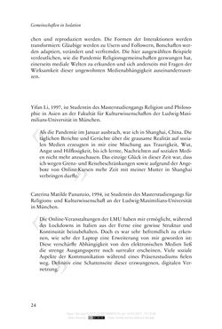 Bild der Seite - 24 - in Religion, Medien und die Corona-Pandemie - Paradoxien einer Krise