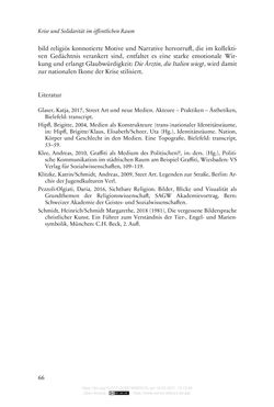 Image of the Page - 66 - in Religion, Medien und die Corona-Pandemie - Paradoxien einer Krise
