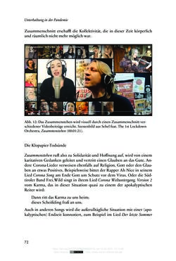 Image of the Page - 72 - in Religion, Medien und die Corona-Pandemie - Paradoxien einer Krise