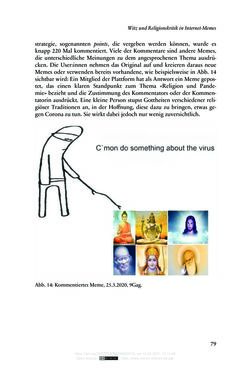 Image of the Page - 79 - in Religion, Medien und die Corona-Pandemie - Paradoxien einer Krise