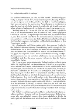 Image of the Page - 98 - in Religion, Medien und die Corona-Pandemie - Paradoxien einer Krise