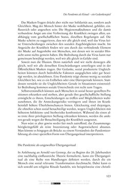Bild der Seite - 123 - in Religion, Medien und die Corona-Pandemie - Paradoxien einer Krise