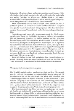 Bild der Seite - 125 - in Religion, Medien und die Corona-Pandemie - Paradoxien einer Krise