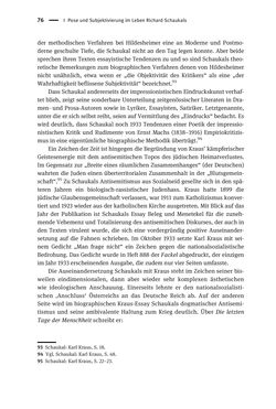 Image of the Page - 76 - in Richard Schaukal in Netzwerken und Feldern der literarischen Moderne