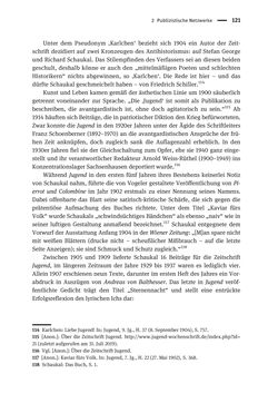 Bild der Seite - 121 - in Richard Schaukal in Netzwerken und Feldern der literarischen Moderne