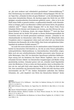 Image of the Page - 137 - in Richard Schaukal in Netzwerken und Feldern der literarischen Moderne