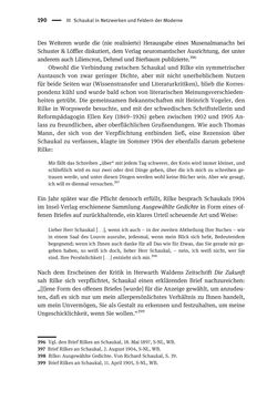 Image of the Page - 190 - in Richard Schaukal in Netzwerken und Feldern der literarischen Moderne