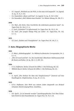 Image of the Page - 249 - in Richard Schaukal in Netzwerken und Feldern der literarischen Moderne