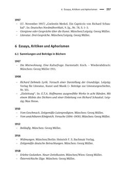 Image of the Page - 257 - in Richard Schaukal in Netzwerken und Feldern der literarischen Moderne