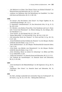 Image of the Page - 265 - in Richard Schaukal in Netzwerken und Feldern der literarischen Moderne