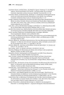 Image of the Page - 288 - in Richard Schaukal in Netzwerken und Feldern der literarischen Moderne