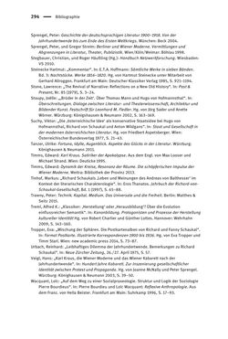 Image of the Page - 294 - in Richard Schaukal in Netzwerken und Feldern der literarischen Moderne