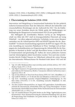 Bild der Seite - 34 - in Der lange Schatten des ›Roten Oktober‹ - Zur Relevanz und Rezeption sowjet-russischer Kunst, Kultur und Literatur in Österreich 1918–1938