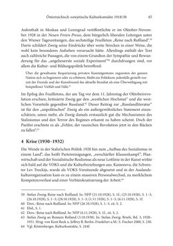 Bild der Seite - 45 - in Der lange Schatten des ›Roten Oktober‹ - Zur Relevanz und Rezeption sowjet-russischer Kunst, Kultur und Literatur in Österreich 1918–1938