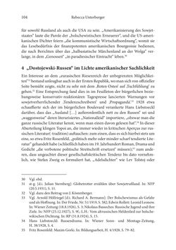 Bild der Seite - 104 - in Der lange Schatten des ›Roten Oktober‹ - Zur Relevanz und Rezeption sowjet-russischer Kunst, Kultur und Literatur in Österreich 1918–1938