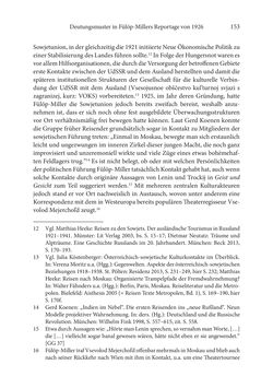 Bild der Seite - 153 - in Der lange Schatten des ›Roten Oktober‹ - Zur Relevanz und Rezeption sowjet-russischer Kunst, Kultur und Literatur in Österreich 1918–1938