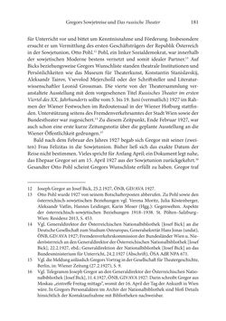 Bild der Seite - 181 - in Der lange Schatten des ›Roten Oktober‹ - Zur Relevanz und Rezeption sowjet-russischer Kunst, Kultur und Literatur in Österreich 1918–1938