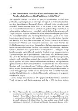 Bild der Seite - 206 - in Der lange Schatten des ›Roten Oktober‹ - Zur Relevanz und Rezeption sowjet-russischer Kunst, Kultur und Literatur in Österreich 1918–1938