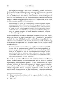 Image of the Page - 244 - in Der lange Schatten des ›Roten Oktober‹ - Zur Relevanz und Rezeption sowjet-russischer Kunst, Kultur und Literatur in Österreich 1918–1938