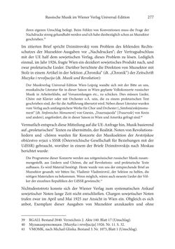 Bild der Seite - 277 - in Der lange Schatten des ›Roten Oktober‹ - Zur Relevanz und Rezeption sowjet-russischer Kunst, Kultur und Literatur in Österreich 1918–1938
