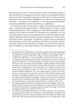 Bild der Seite - 331 - in Der lange Schatten des ›Roten Oktober‹ - Zur Relevanz und Rezeption sowjet-russischer Kunst, Kultur und Literatur in Österreich 1918–1938