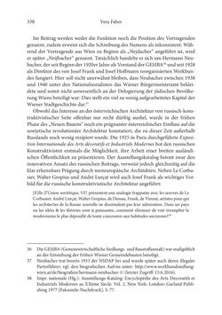 Bild der Seite - 338 - in Der lange Schatten des ›Roten Oktober‹ - Zur Relevanz und Rezeption sowjet-russischer Kunst, Kultur und Literatur in Österreich 1918–1938