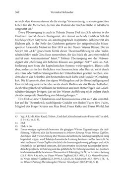 Bild der Seite - 362 - in Der lange Schatten des ›Roten Oktober‹ - Zur Relevanz und Rezeption sowjet-russischer Kunst, Kultur und Literatur in Österreich 1918–1938