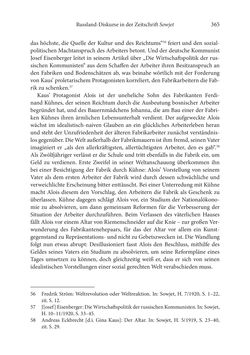 Bild der Seite - 365 - in Der lange Schatten des ›Roten Oktober‹ - Zur Relevanz und Rezeption sowjet-russischer Kunst, Kultur und Literatur in Österreich 1918–1938