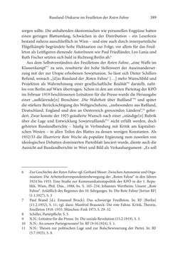 Bild der Seite - 389 - in Der lange Schatten des ›Roten Oktober‹ - Zur Relevanz und Rezeption sowjet-russischer Kunst, Kultur und Literatur in Österreich 1918–1938