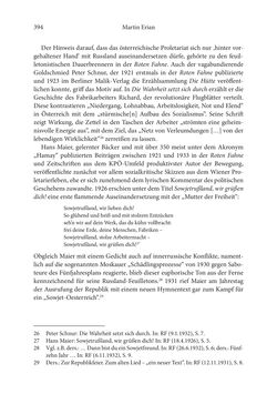 Bild der Seite - 394 - in Der lange Schatten des ›Roten Oktober‹ - Zur Relevanz und Rezeption sowjet-russischer Kunst, Kultur und Literatur in Österreich 1918–1938