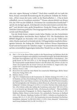 Bild der Seite - 398 - in Der lange Schatten des ›Roten Oktober‹ - Zur Relevanz und Rezeption sowjet-russischer Kunst, Kultur und Literatur in Österreich 1918–1938