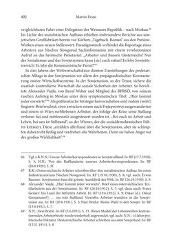 Bild der Seite - 402 - in Der lange Schatten des ›Roten Oktober‹ - Zur Relevanz und Rezeption sowjet-russischer Kunst, Kultur und Literatur in Österreich 1918–1938