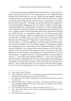 Bild der Seite - 403 - in Der lange Schatten des ›Roten Oktober‹ - Zur Relevanz und Rezeption sowjet-russischer Kunst, Kultur und Literatur in Österreich 1918–1938