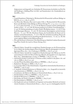 Image of the Page - 462 - in Rudolf Eitelberger von Edelberg - Netzwerker der Kunstwelt