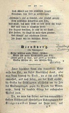 Bild der Seite - 27 - in Ruinen - oder Taschenbuch zur Geschichte verfallener Ritterburgen und Schlösser nebst ihren Sagen, Legenden und Mährchen, Band 1