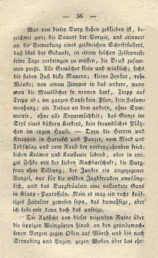 Bild der Seite - 36 - in Ruinen - oder Taschenbuch zur Geschichte verfallener Ritterburgen und Schlösser nebst ihren Sagen, Legenden und Mährchen, Band 1