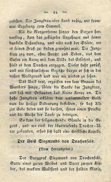 Bild der Seite - 44 - in Ruinen - oder Taschenbuch zur Geschichte verfallener Ritterburgen und Schlösser nebst ihren Sagen, Legenden und Mährchen, Band 1