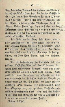 Bild der Seite - 49 - in Ruinen - oder Taschenbuch zur Geschichte verfallener Ritterburgen und Schlösser nebst ihren Sagen, Legenden und Mährchen, Band 1
