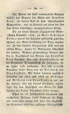 Bild der Seite - 50 - in Ruinen - oder Taschenbuch zur Geschichte verfallener Ritterburgen und Schlösser nebst ihren Sagen, Legenden und Mährchen, Band 1