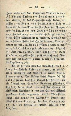 Bild der Seite - 63 - in Ruinen - oder Taschenbuch zur Geschichte verfallener Ritterburgen und Schlösser nebst ihren Sagen, Legenden und Mährchen, Band 1