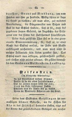 Bild der Seite - 82 - in Ruinen - oder Taschenbuch zur Geschichte verfallener Ritterburgen und Schlösser nebst ihren Sagen, Legenden und Mährchen, Band 1