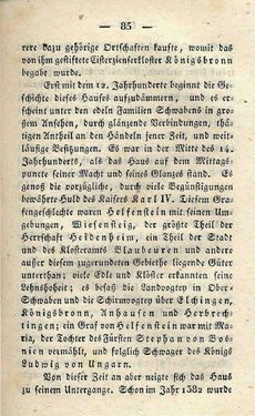 Bild der Seite - 85 - in Ruinen - oder Taschenbuch zur Geschichte verfallener Ritterburgen und Schlösser nebst ihren Sagen, Legenden und Mährchen, Band 1