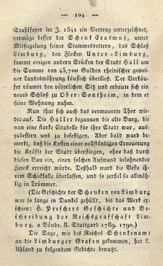 Image of the Page - 104 - in Ruinen - oder Taschenbuch zur Geschichte verfallener Ritterburgen und Schlösser nebst ihren Sagen, Legenden und Mährchen, Volume 1