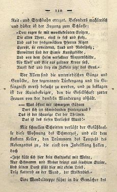 Bild der Seite - 110 - in Ruinen - oder Taschenbuch zur Geschichte verfallener Ritterburgen und Schlösser nebst ihren Sagen, Legenden und Mährchen, Band 1