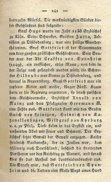 Bild der Seite - 141 - in Ruinen - oder Taschenbuch zur Geschichte verfallener Ritterburgen und Schlösser nebst ihren Sagen, Legenden und Mährchen, Band 1