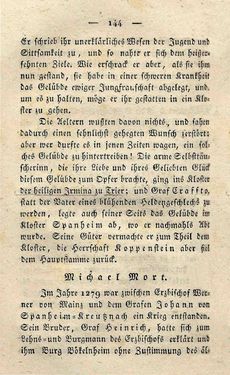 Bild der Seite - 144 - in Ruinen - oder Taschenbuch zur Geschichte verfallener Ritterburgen und Schlösser nebst ihren Sagen, Legenden und Mährchen, Band 1