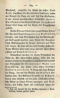 Bild der Seite - 159 - in Ruinen - oder Taschenbuch zur Geschichte verfallener Ritterburgen und Schlösser nebst ihren Sagen, Legenden und Mährchen, Band 1
