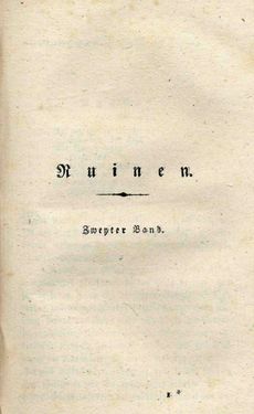Image of the Page - 3 - in Ruinen - oder Taschenbuch zur Geschichte verfallener Ritterburgen und Schlösser nebst ihren Sagen, Legenden und Mährchen, Volume 2