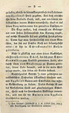 Image of the Page - 8 - in Ruinen - oder Taschenbuch zur Geschichte verfallener Ritterburgen und Schlösser nebst ihren Sagen, Legenden und Mährchen, Volume 2