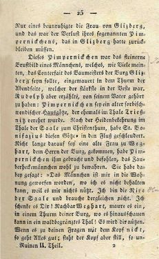 Bild der Seite - 25 - in Ruinen - oder Taschenbuch zur Geschichte verfallener Ritterburgen und Schlösser nebst ihren Sagen, Legenden und Mährchen, Band 2